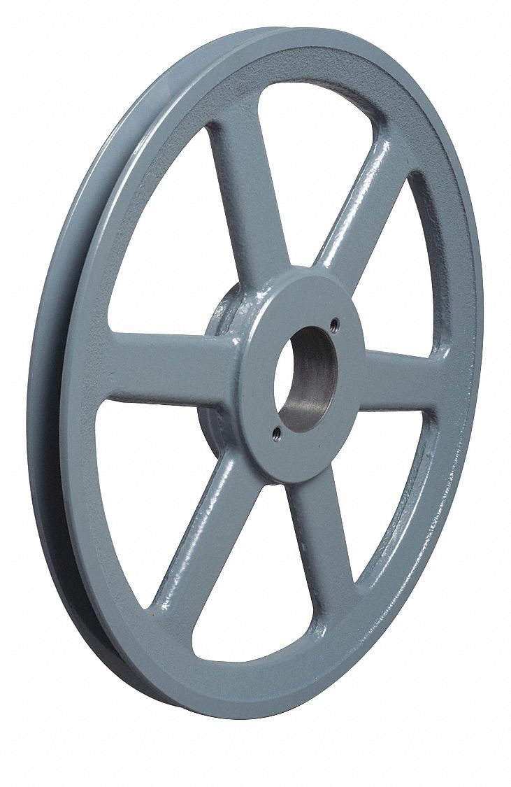 Large v store belt pulley