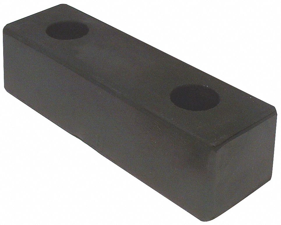 Rectangular, 8 in x 2 1/2 in x 2 in Bumper, Dock/Body Bumper - 5RLR8 ...