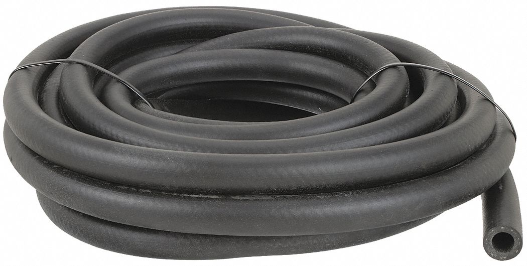 Fuel Hose: 25 ft Hose Lg, 7/16 in Hose Inside Dia., Nitrile