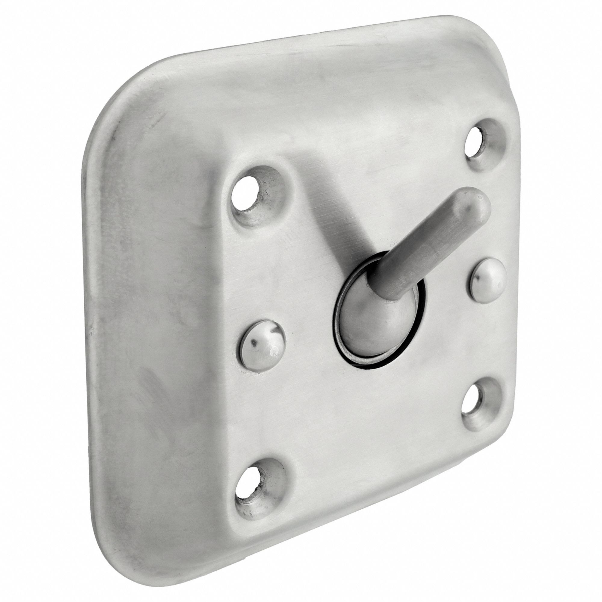 Bathroom Security Hook: 1 Hooks, Stainless Steel, Satin, 40 lb Release Point, 1