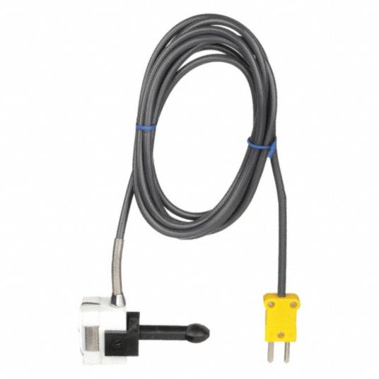 Grill Temp Probe, K Type, 32 to 399 Deg F 5RME9