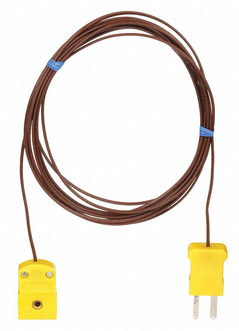 TEMP PROBE EXTENSION,TYPE K,10 FT