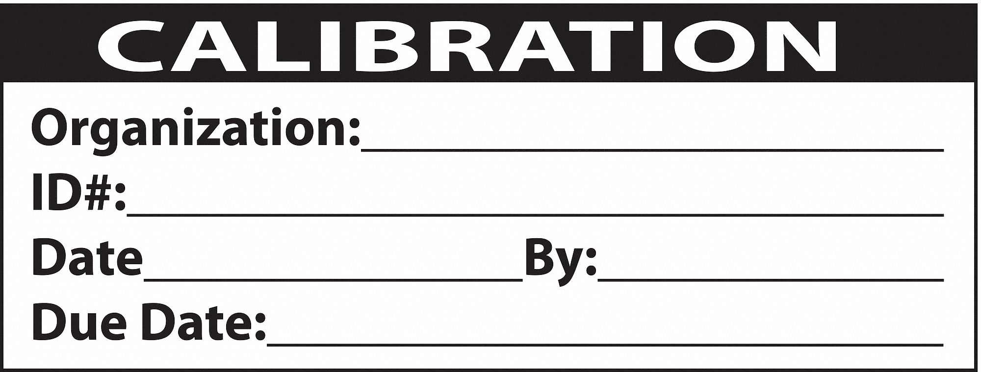 CALIBRATION LABELS,1X2INCH,ADHESIVE