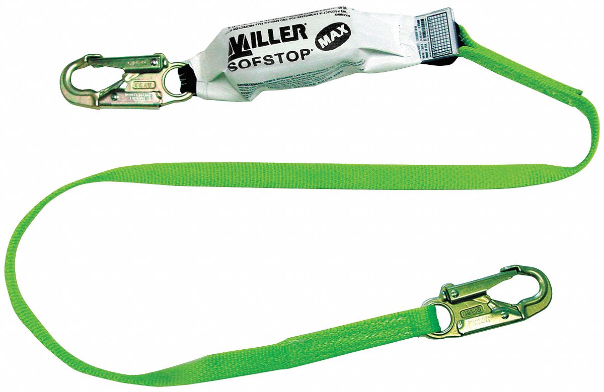 Shock-Absorbing Lanyard, 6 ft., 400 lb.