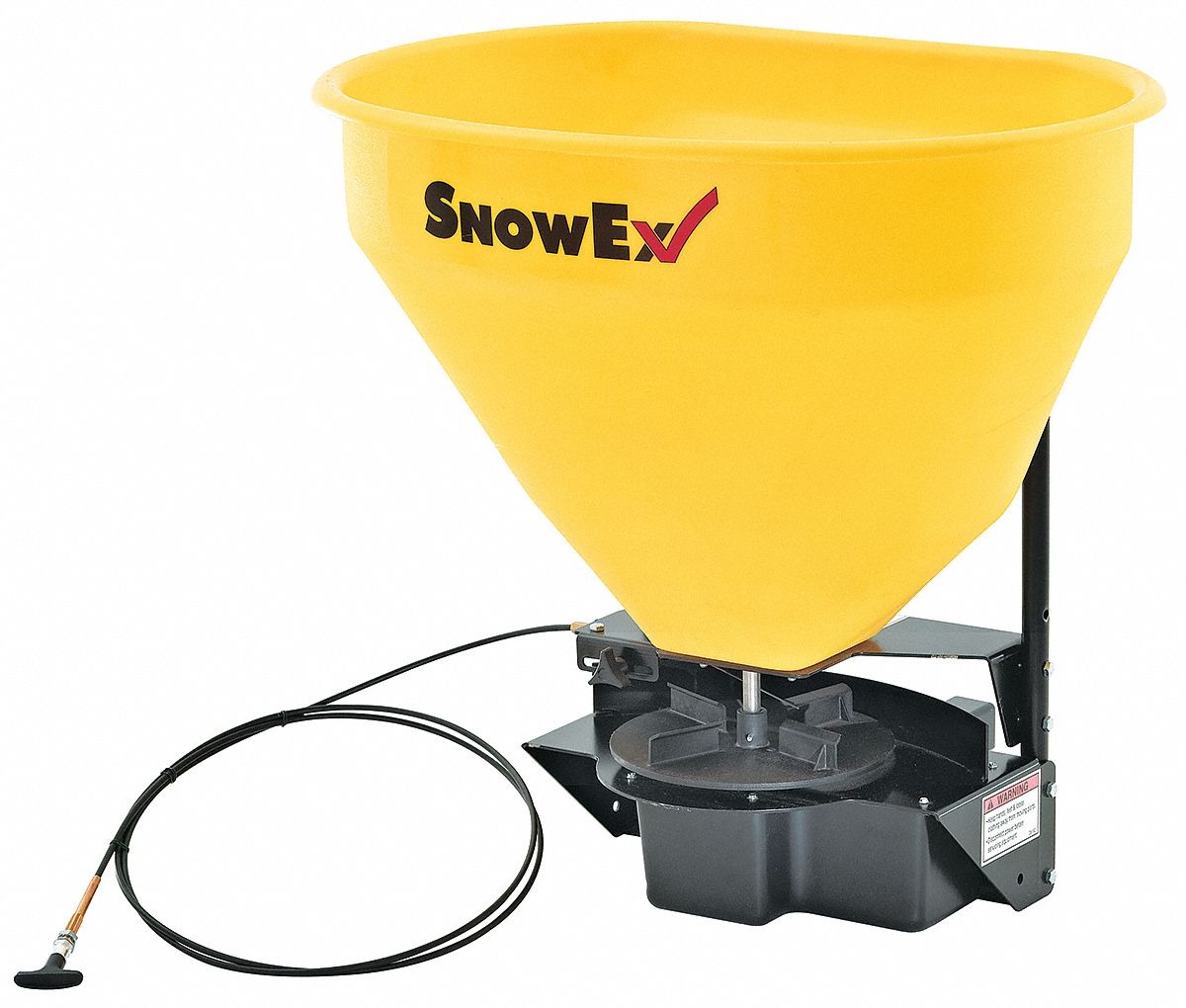 Ice Melt Spreader, 3.0 cu. ft. Capacity, Hopper Material Polyethylene