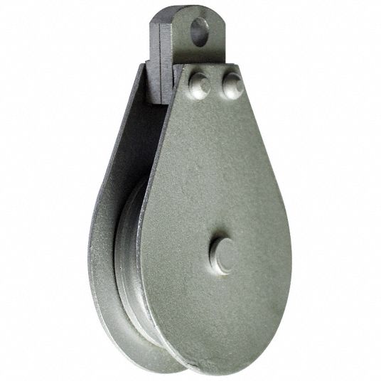 GRAINGER APPROVED Pulley Block, Fixed Eye, Designed For Wire Rope, 3/16