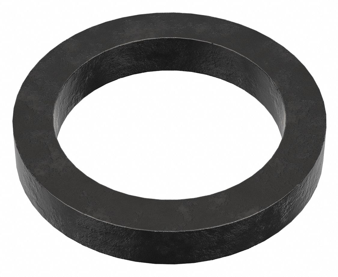 Flat Washer: Case Hardened, Black Oxide, Steel, M36 Screw Sz, 37 mm In Dia, 50 mm Out Dia