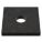SQUARE WASHER, FOR ½ IN SCREW, STEEL, BLACK OXIDE, 0.562 IN ID