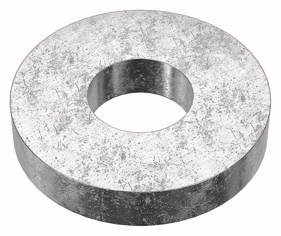 Flat Washer: 18-8, Stainless Steel, #10 Screw Sz, 0.203 in In Dia, 1/2 in Out Dia, 18-8, 10 PK