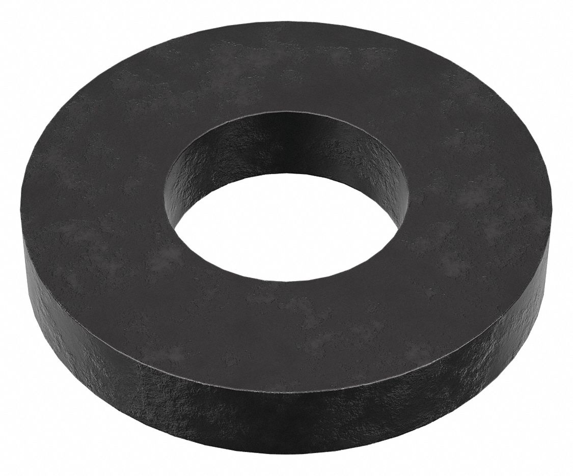 THICK WASHER, FOR SCREW SIZE 5/16 IN, STEEL, CASE HARDENED, BLACK OXIDE, 0.344 IN ID