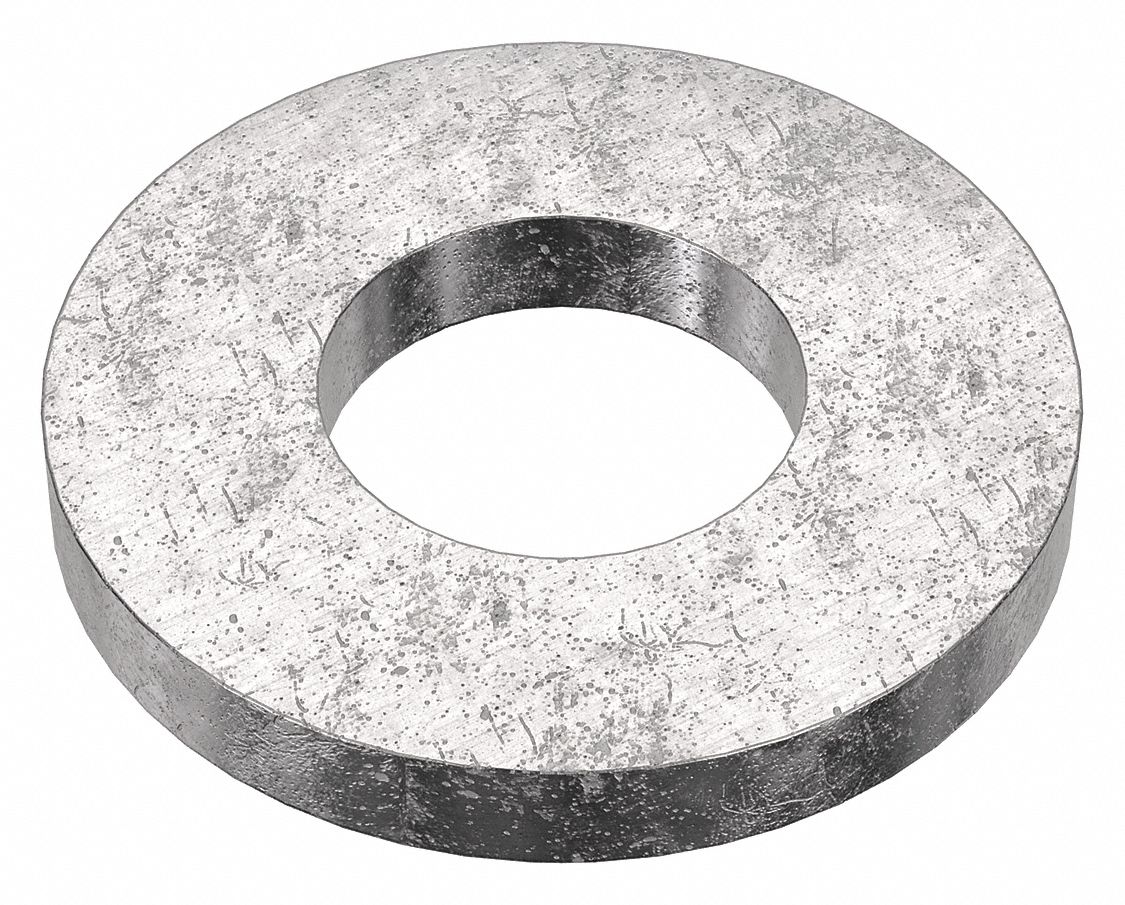 Flat Washer: 18-8, Stainless Steel, 7/16 in Screw Sz, 0.469 in In Dia, 1 in Out Dia, 18-8, 5 PK