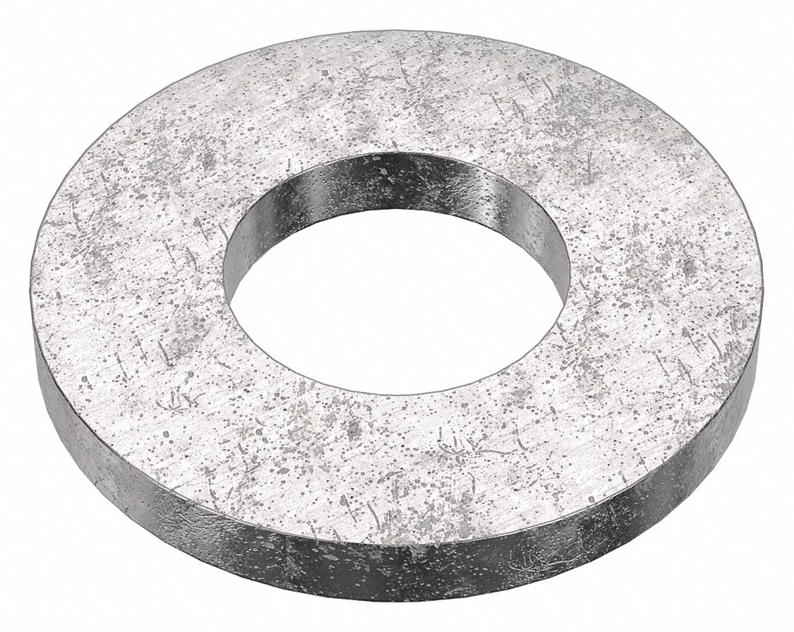 Flat Washer: 18-8, Stainless Steel, 1/2 in Screw Sz, 0.531 in In Dia, 1 1/8 in Out Dia, 18-8, 5 PK