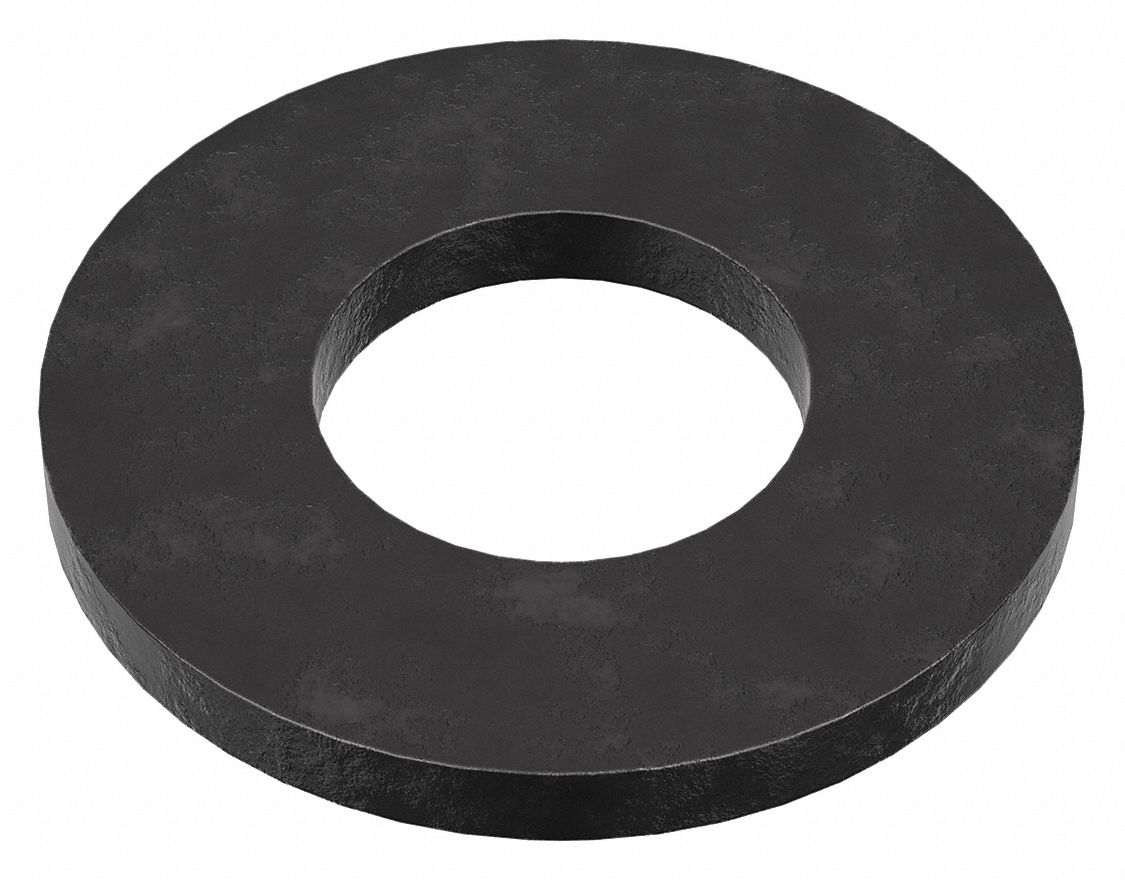 THICK WASHER, FOR ⅝ IN SCREW, STEEL, CASE HARDENED, BLACK OXIDE, 0.656 IN ID