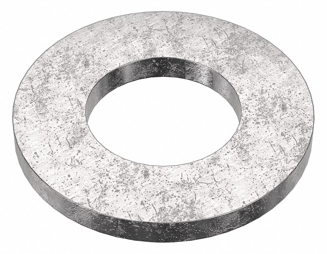 Flat Washer: 18-8, Stainless Steel, 1 in Screw Sz, 1.031 in In Dia, 2 in Out Dia, 0.187 in Max Thick