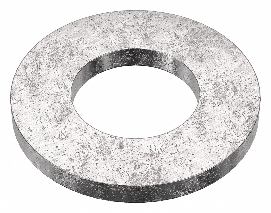 Flat Washer: 18-8, Stainless Steel, 1 1/8 in Screw Sz, 1.156 in In Dia, 2 1/4 in Out Dia, 18-8