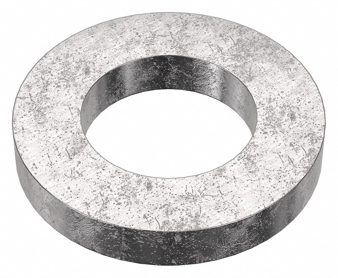 Flat Washer: 18-8, Stainless Steel, 1/4 in Screw Sz, 0.281 in In Dia, 1/2 in Out Dia, 18-8, 10 PK