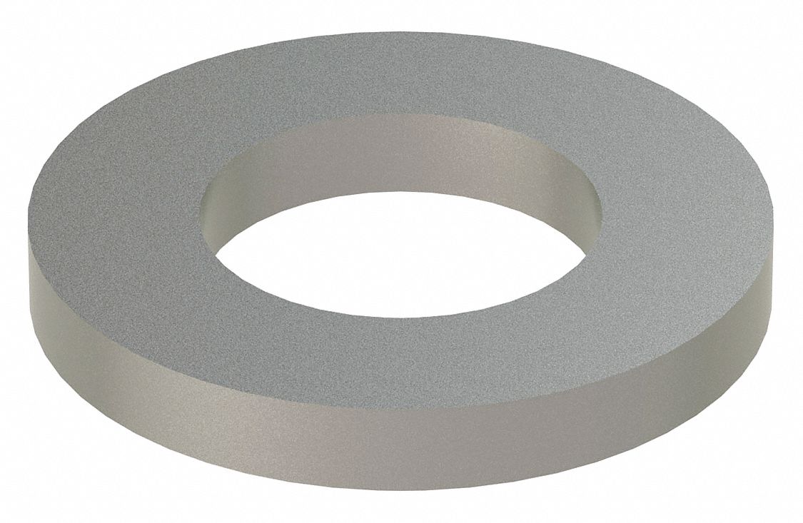 Flat Washer: 18-8, Stainless Steel, 3/8 in Screw Sz, 0.406 in In Dia, 3/4 in Out Dia, 18-8, 10 PK