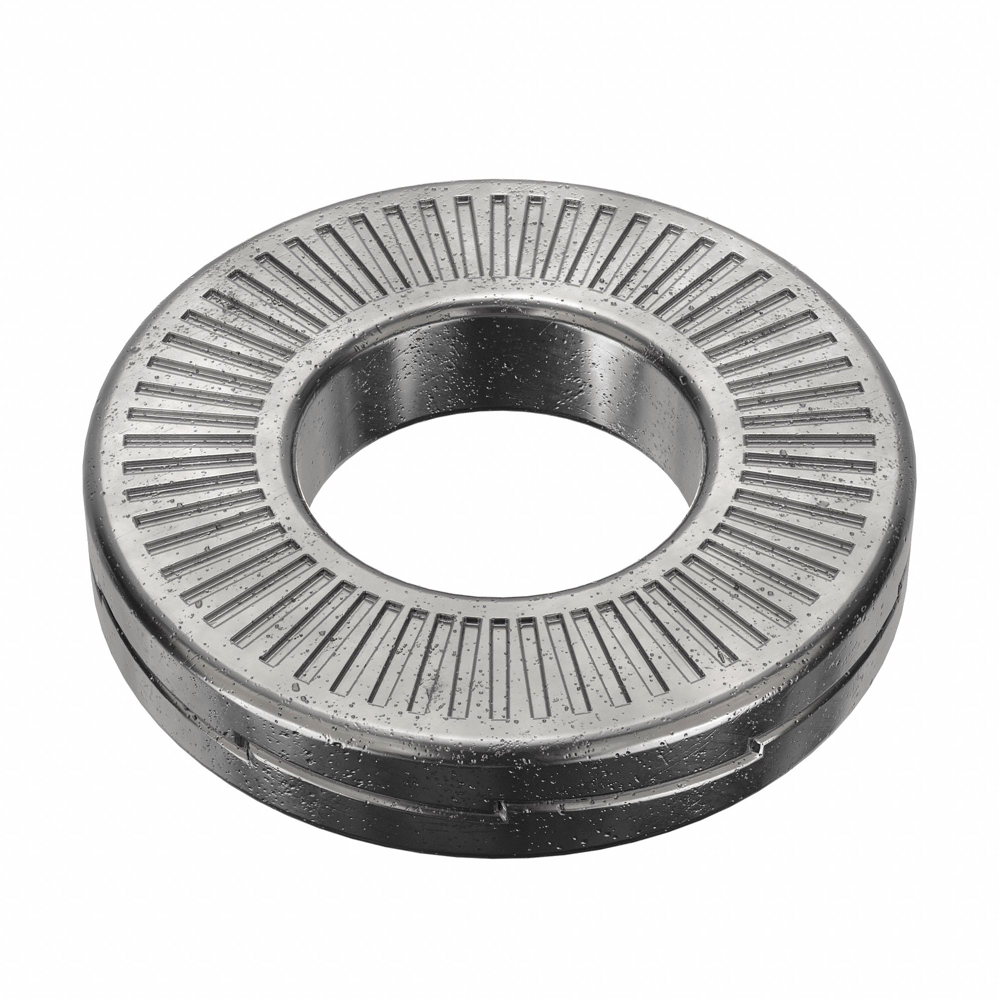 Wedge Lock Washer: Advanced Corrosion Resist, Steel, #8 Screw Sz, 11/64 in Max. Inside Dia, 200 PK
