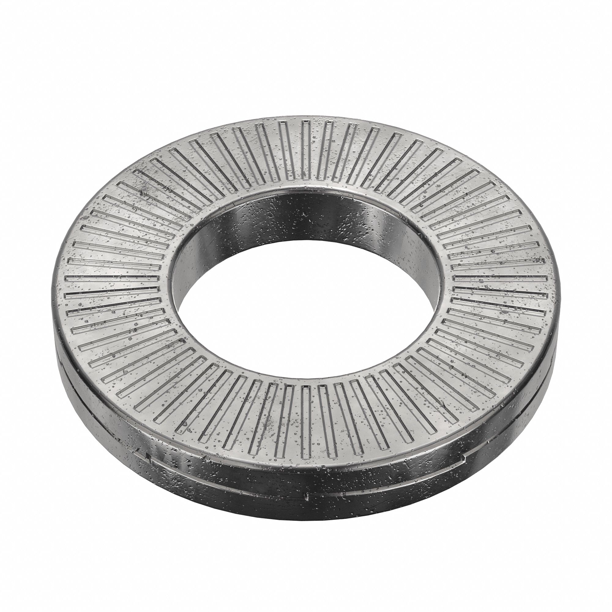 Wedge Lock Washer: Advanced Corrosion Resist, Steel, 5/16 in Screw Sz, 3/32 in Max Thick, 200 PK