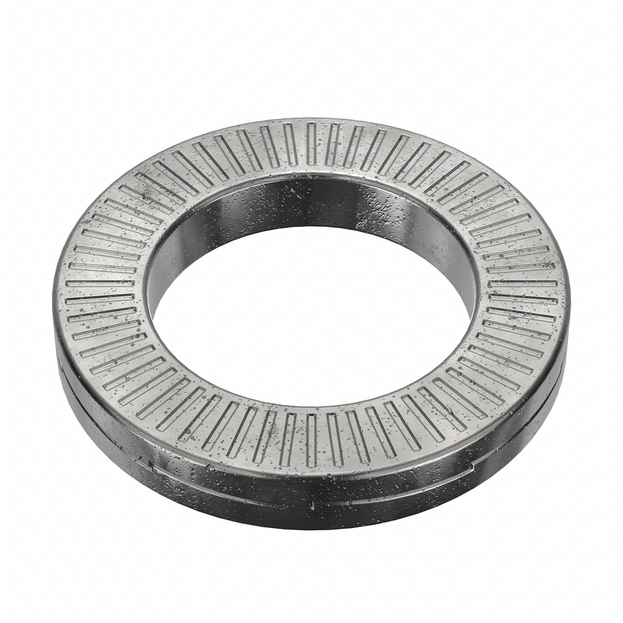 Wedge Lock Washer: Advanced Corrosion Resist, Steel, 3/8 in Screw Sz, 3/32 in Max Thick, 200 PK