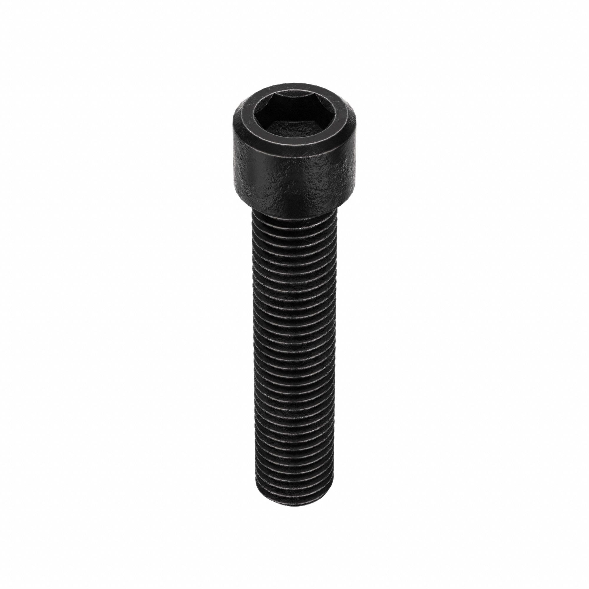 Socket Head Cap Screw: 5/16"-24 Thread Size, 1 1/2 in Lg, Std, Black Oxide, Alloy Steel, 100 PK