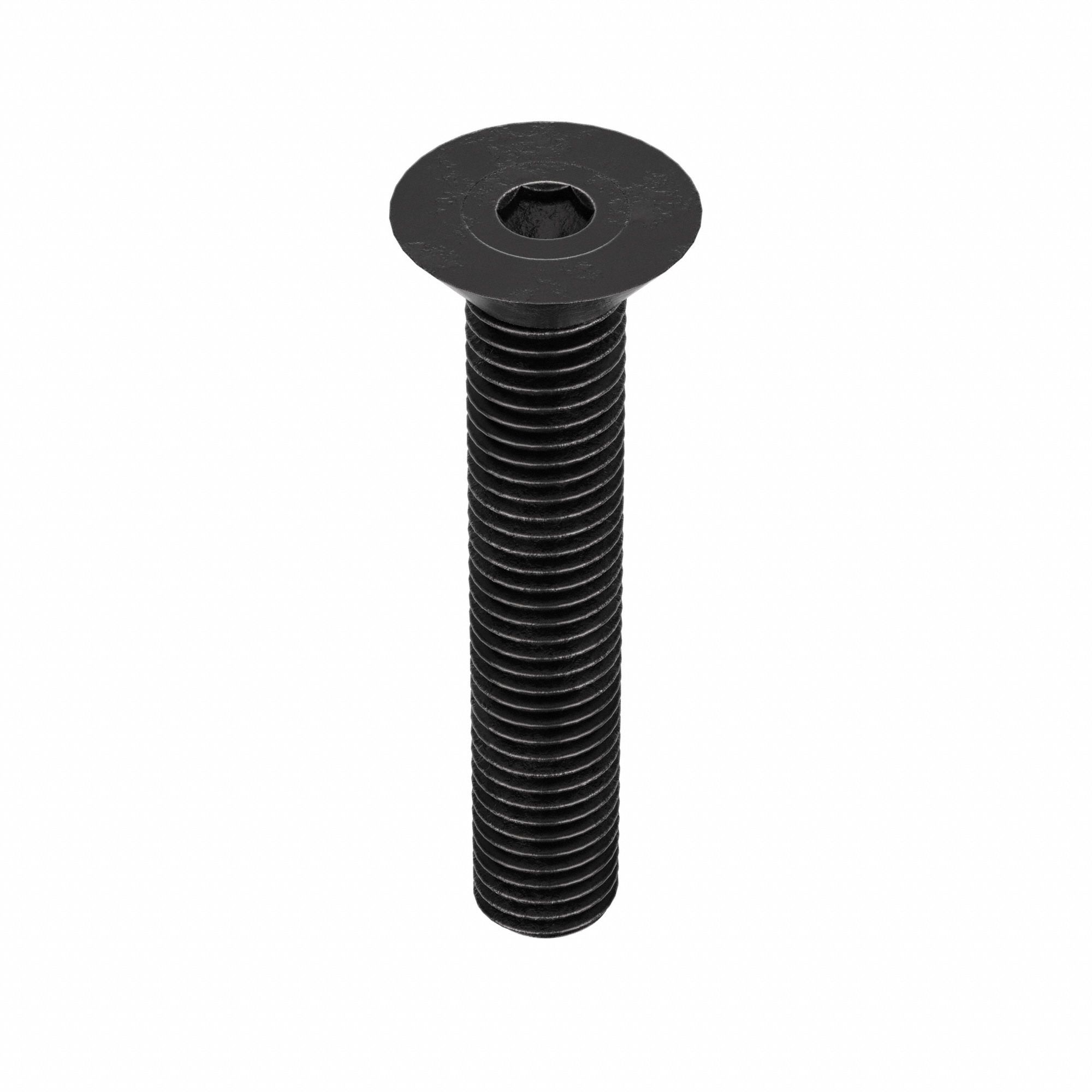 Socket Flat Head Screw: 5/8"-11 Thread Size, 3 in Lg, Flat, Black Oxide, Alloy Steel, 25 PK