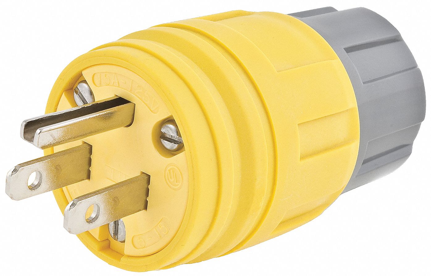 Watertight Plug,5-15P,15A,125V 1 Phase - Grainger