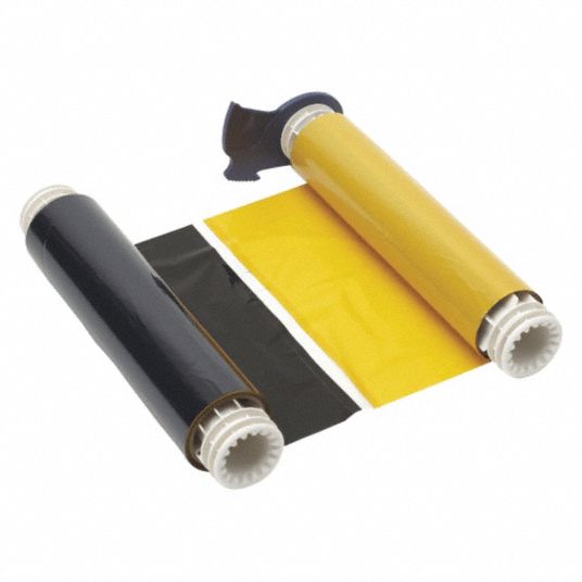 8 13/16 in x 200 ft, Black/Yellow, Label Printer Ribbon - 5RW05|13526 ...