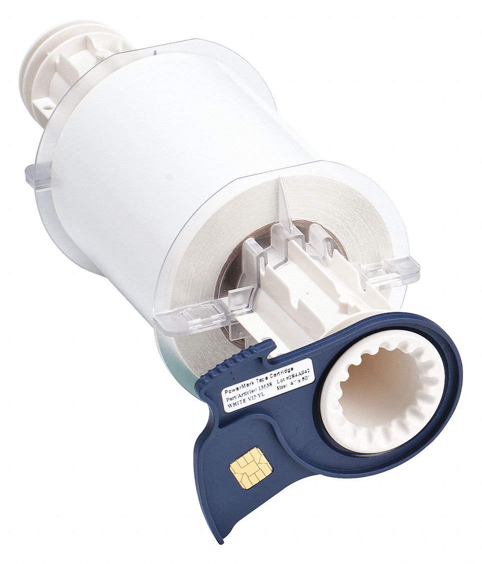 RUBAN POWERMRK VINYLE BLANC 4.125PO