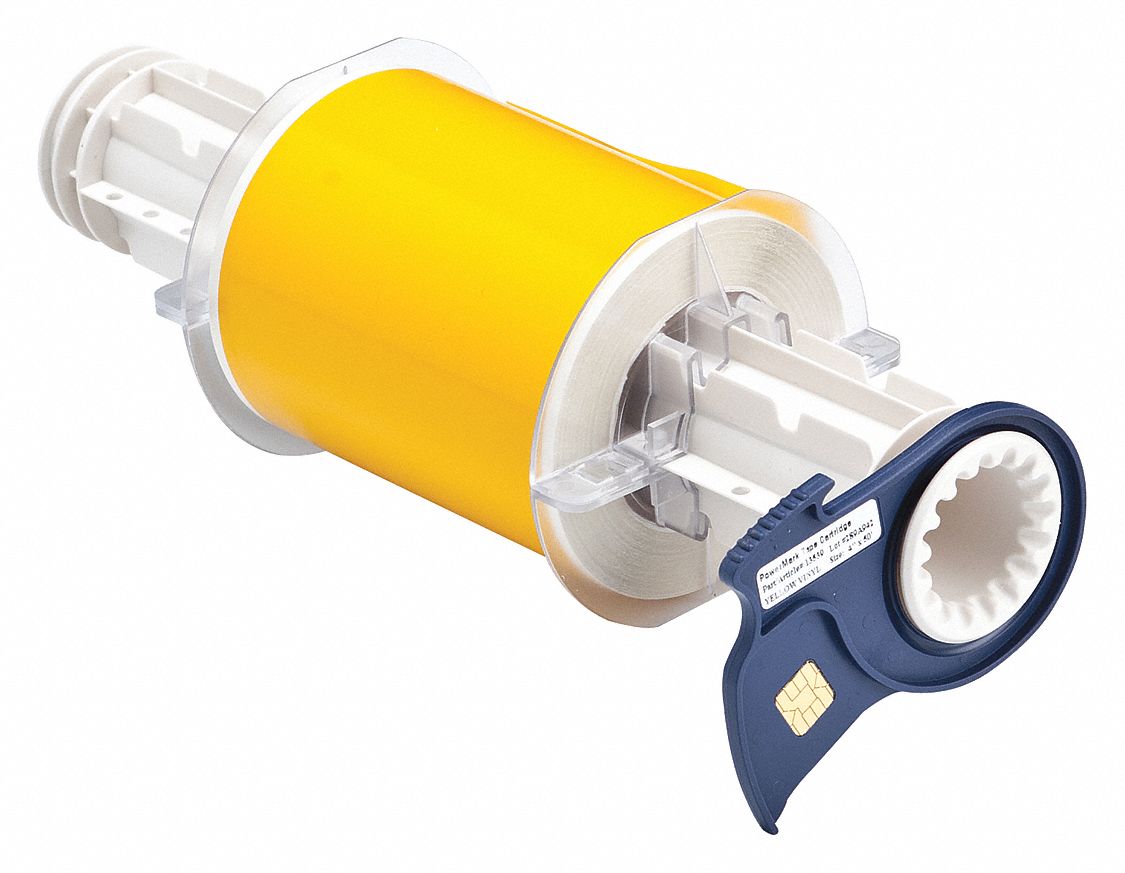 RUBAN POWERMRK VINYLE JAUNE 4.125PO