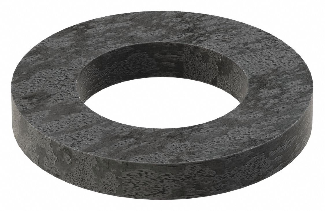Beveled Flat Washer: Case Hardened, Black Oxide, Steel, 1 1/4 in Screw Sz, 1.281 in In Dia