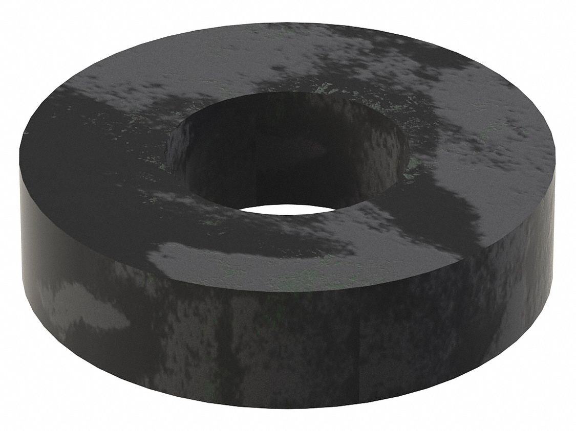 Flat Washer: Case Hardened, Black Oxide, Steel, 5/16 in Screw Sz, 0.344 in In Dia, 10 PK