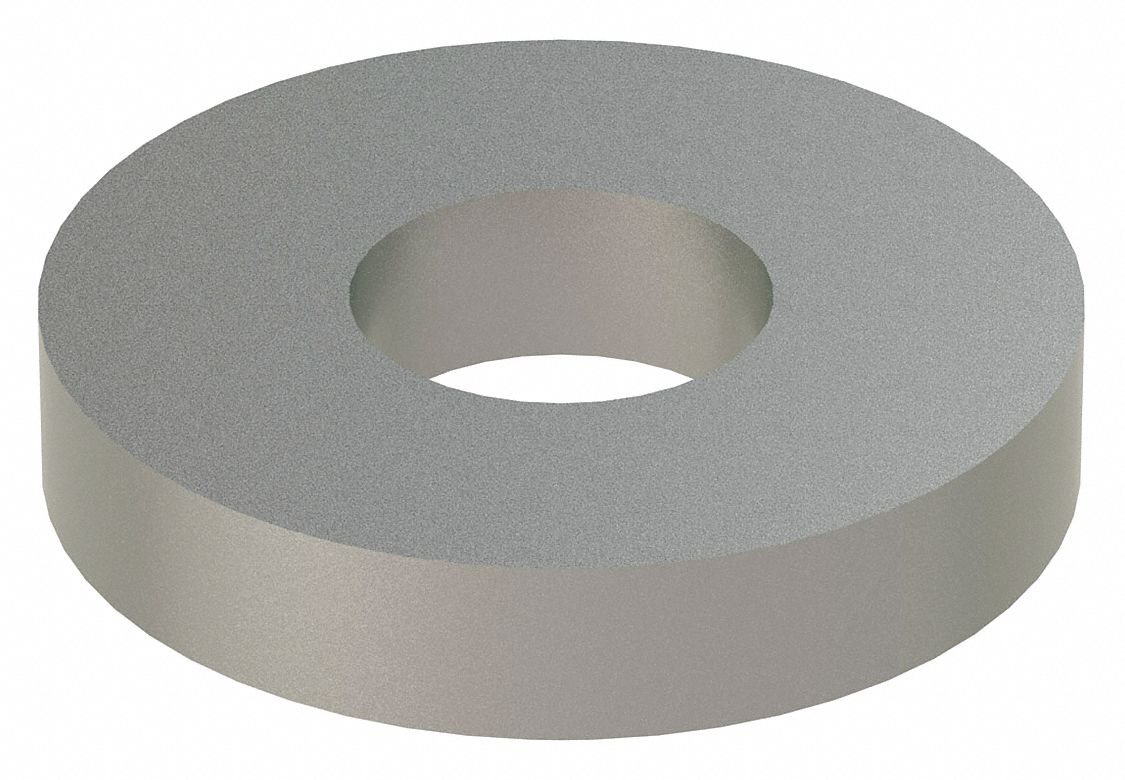 Flat Washer: 18-8, Stainless Steel, 3/8 in Screw Sz, 0.406 in In Dia, 1 in Out Dia, 18-8, 5 PK