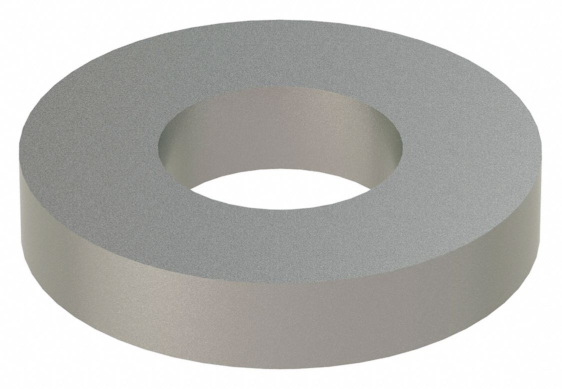 Flat Washer: 18-8, Stainless Steel, 7/16 in Screw Sz, 0.469 in In Dia, 1 in Out Dia, 18-8, 5 PK