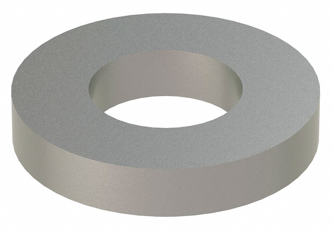 Flat Washer: 18-8, Stainless Steel, 1/2 in Screw Sz, 0.531 in In Dia, 1 1/16 in Out Dia, 18-8, 5 PK