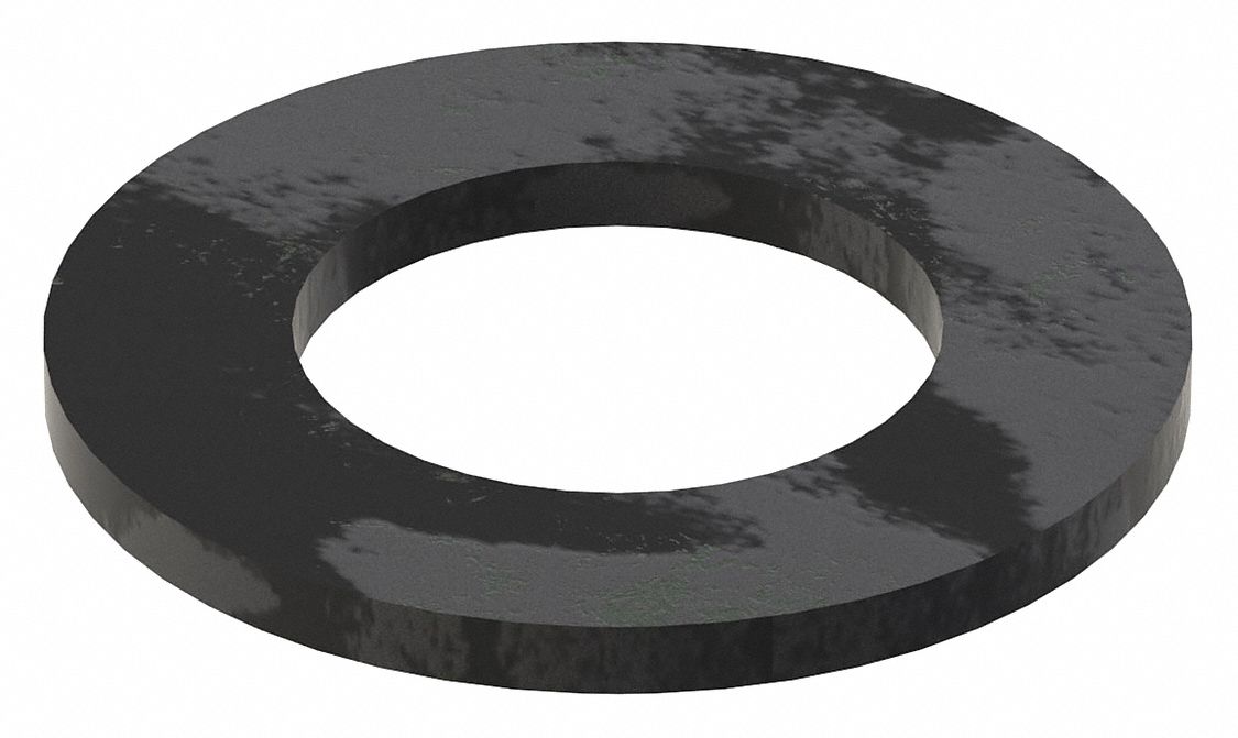 Large O.D. Oversized Washer: Through Hardened, Black Oxide, Steel, 2 1/2 in Screw Sz