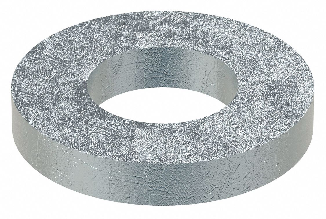 THICK WASHER, FOR SCREW SIZE 5/16 IN, STEEL, THROUGH HARDENED, ZINC YELLOW, 0.344 IN ID