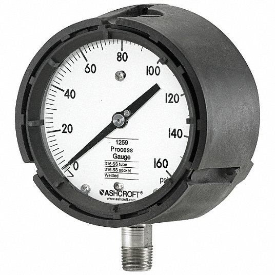 Ashcroft pressure guage 2" case 1/4" NPT lower 0-160 pressure 