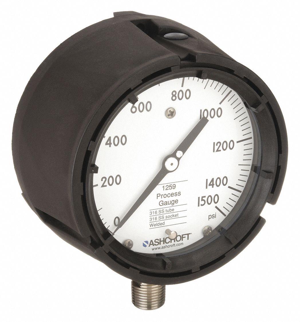 PRESSURE GAUGE,PROCESS,4 1/2 IN,150