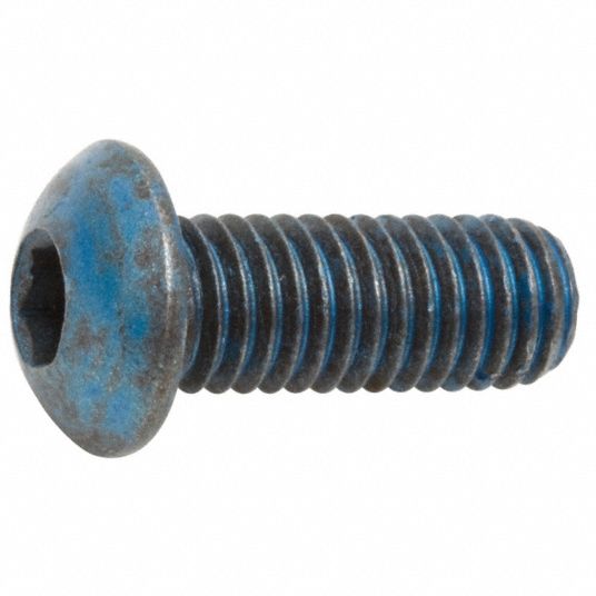 Metric Blue Button Metric Socket Head Cap Screw M4 070 Steel Alloy Steel Metric Blue 12 0369