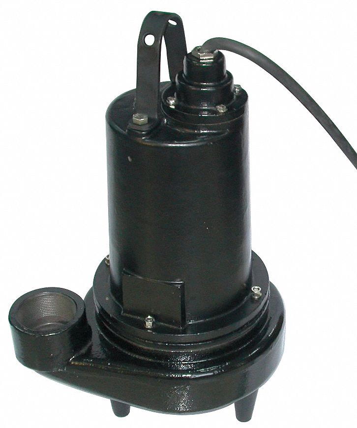 DAYTON 5 HP Manual Submersible Sewage Pump, 460 Voltage, 490 GPM of Water @ 15 Ft. of Head   5RZP1|5RZP1   