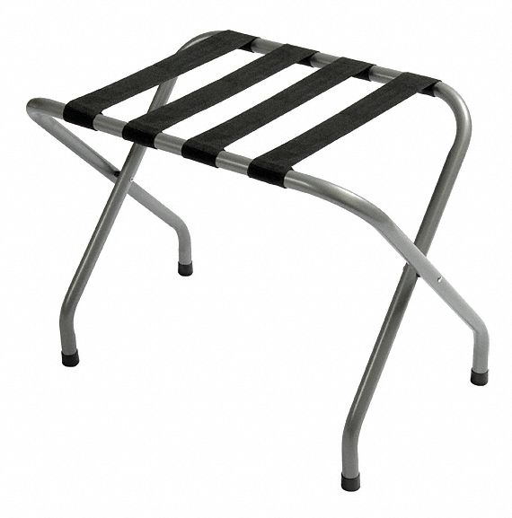 Flat Top Luggage Rack, Metal, 20 3/4 in Height, 16 in Depth, 25 1/2 in ...