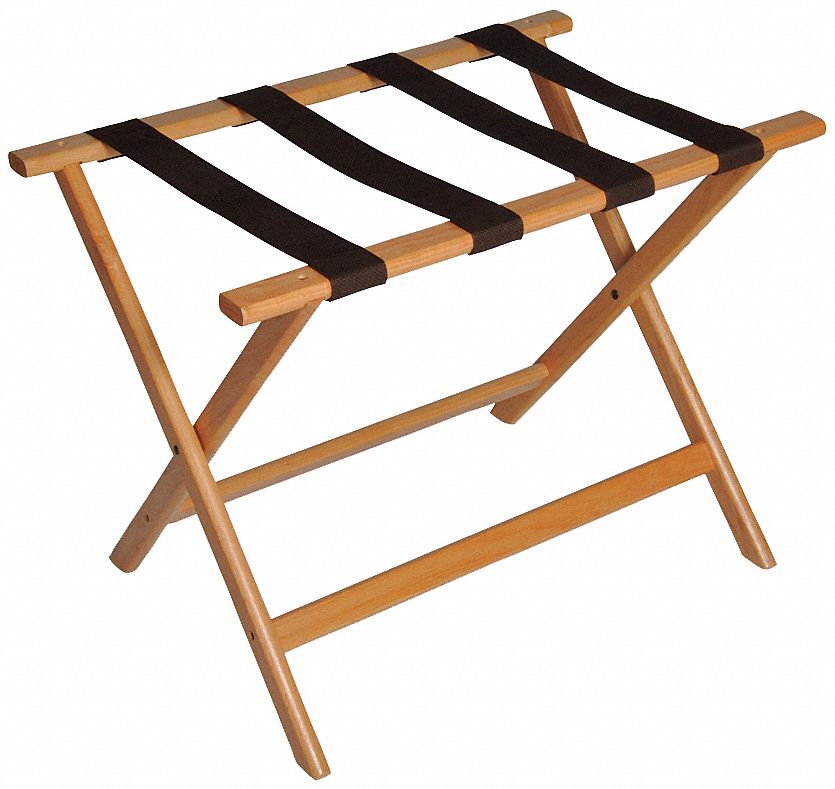 CSL, Wood, Light Oak Finish, Flat Top Luggage Rack 5RZT1277LT Grainger