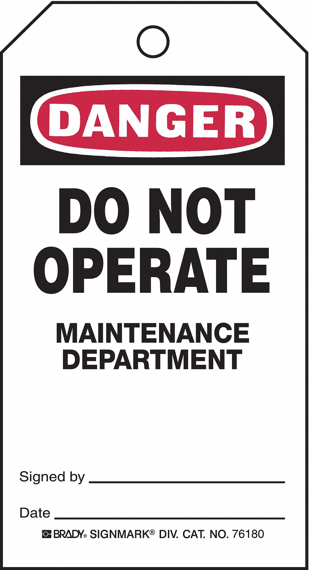 TAG DO NOT OPERATE 25/PK