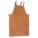 WELDING BIB APRON, 36 IN L, BROWN, COWHIDE, FIXED BUCKLE, 24 IN W