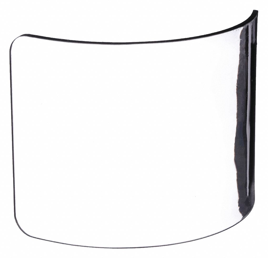 REPLACEMENT FACESHIELD VISOR, CLEAR, PC, UNIVERSAL, FOR 5T326 AND 5T336 HOODS