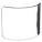 REPLACEMENT FACESHIELD VISOR, CLEAR, PC, UNIVERSAL, FOR 5T326 AND 5T336 HOODS