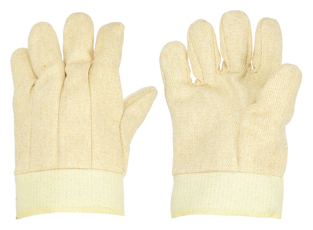 KNIT GLOVES, L (9), GLOVE HAND PROTECTION, UNCOATED, 660 ° F MAX, COTTON, YELLOW