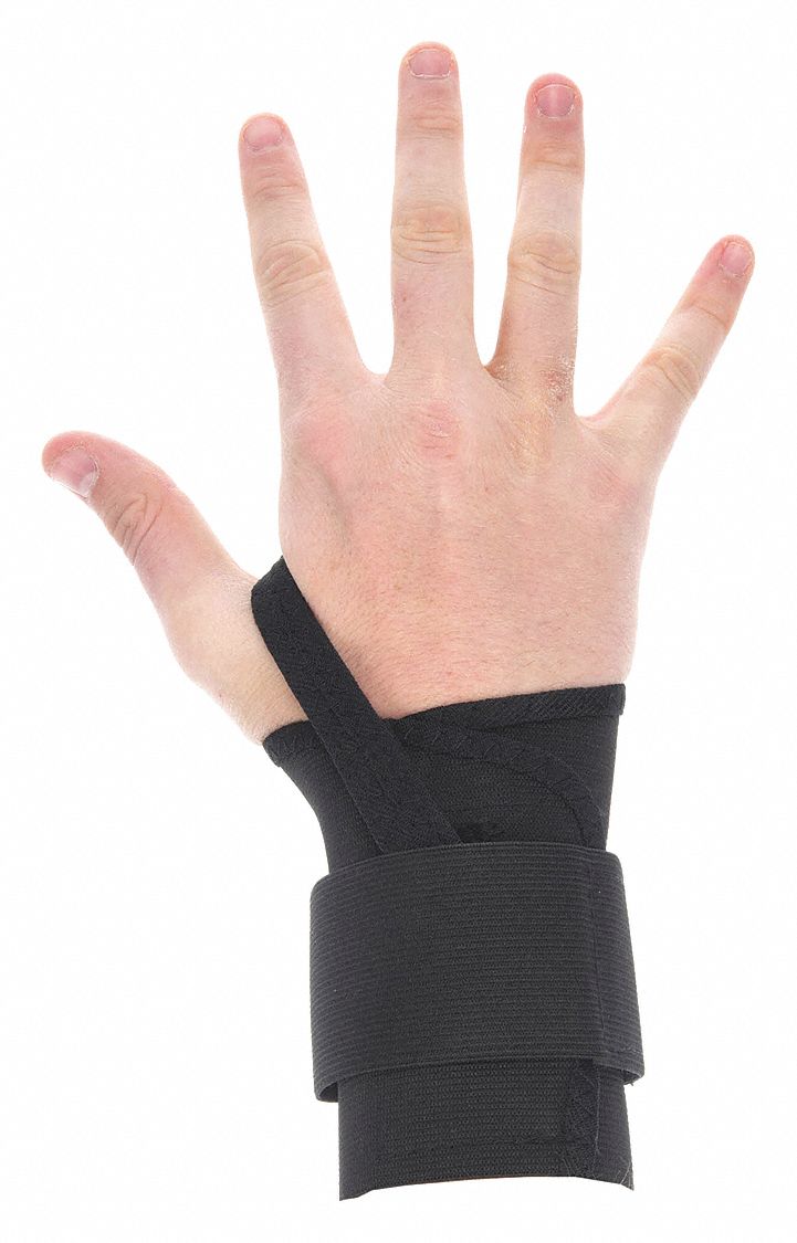 WRIST SUPPORT RIGHT BLACK L