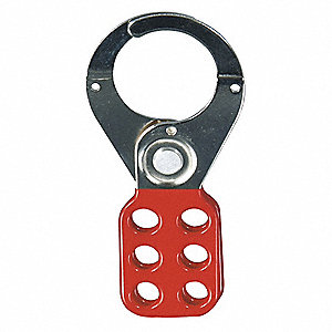 Master Lock snap-on lockout Hasp with tag 